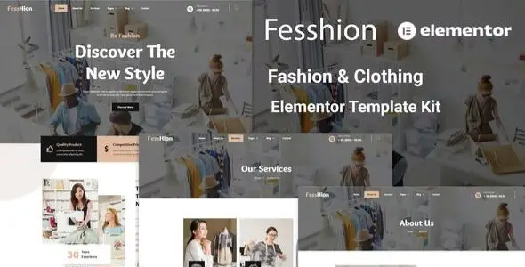 Fesshion – Fashion & Clothing Elementor Template Kit