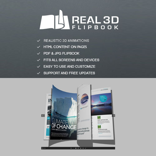 Real 3D FlipBook PDF Viewer WordPress Plugin